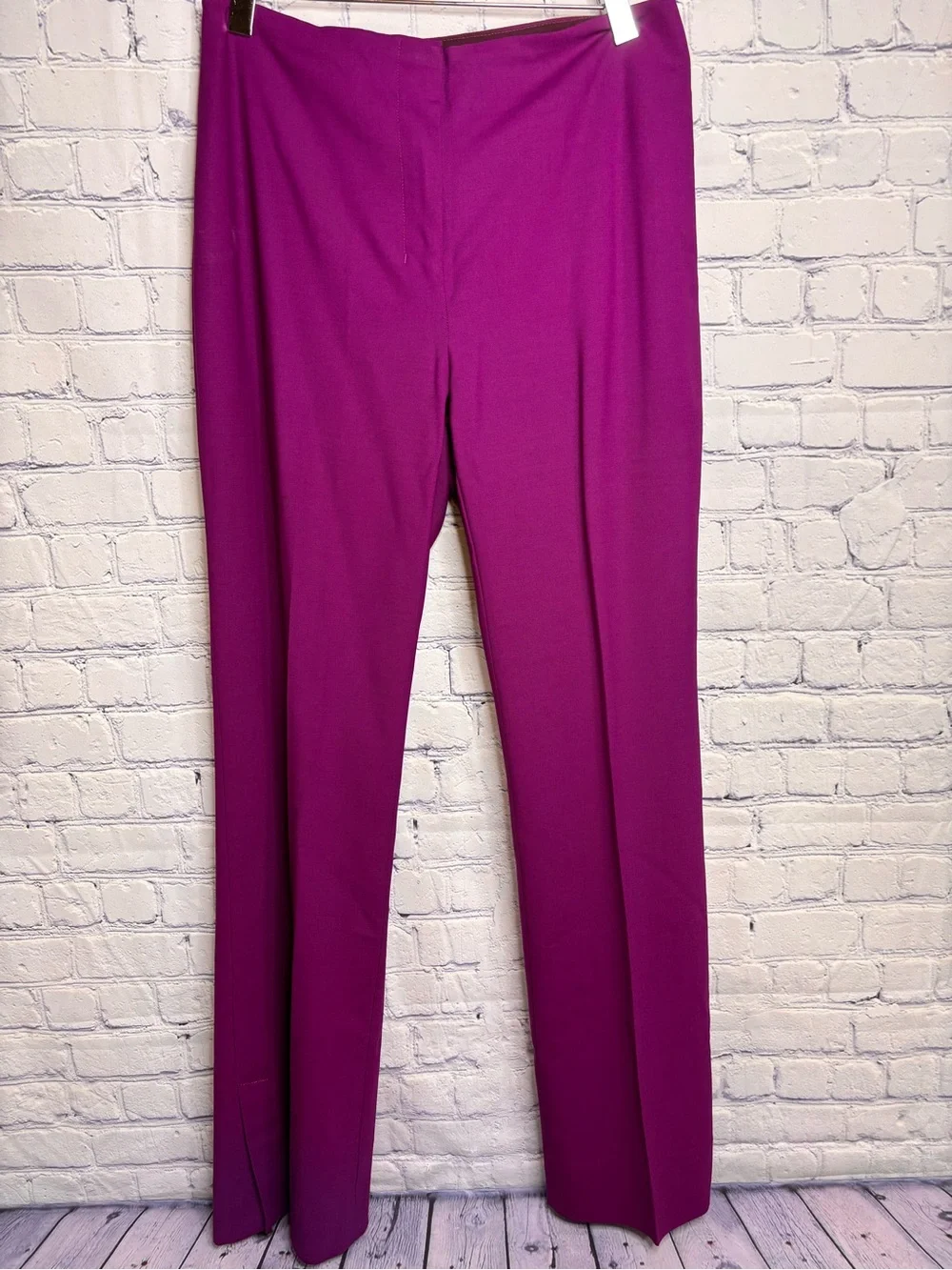 MM Lafleur Magenta Italian Wool Corporate Business Blazer Trouser Set M/6